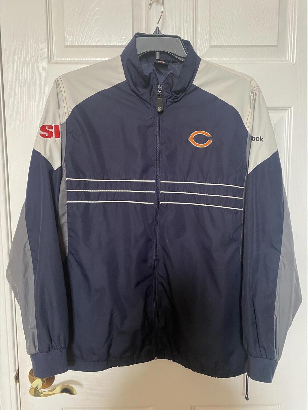 Reebok NFL Chicago Bears Men’s Windbreaker Jacket Large